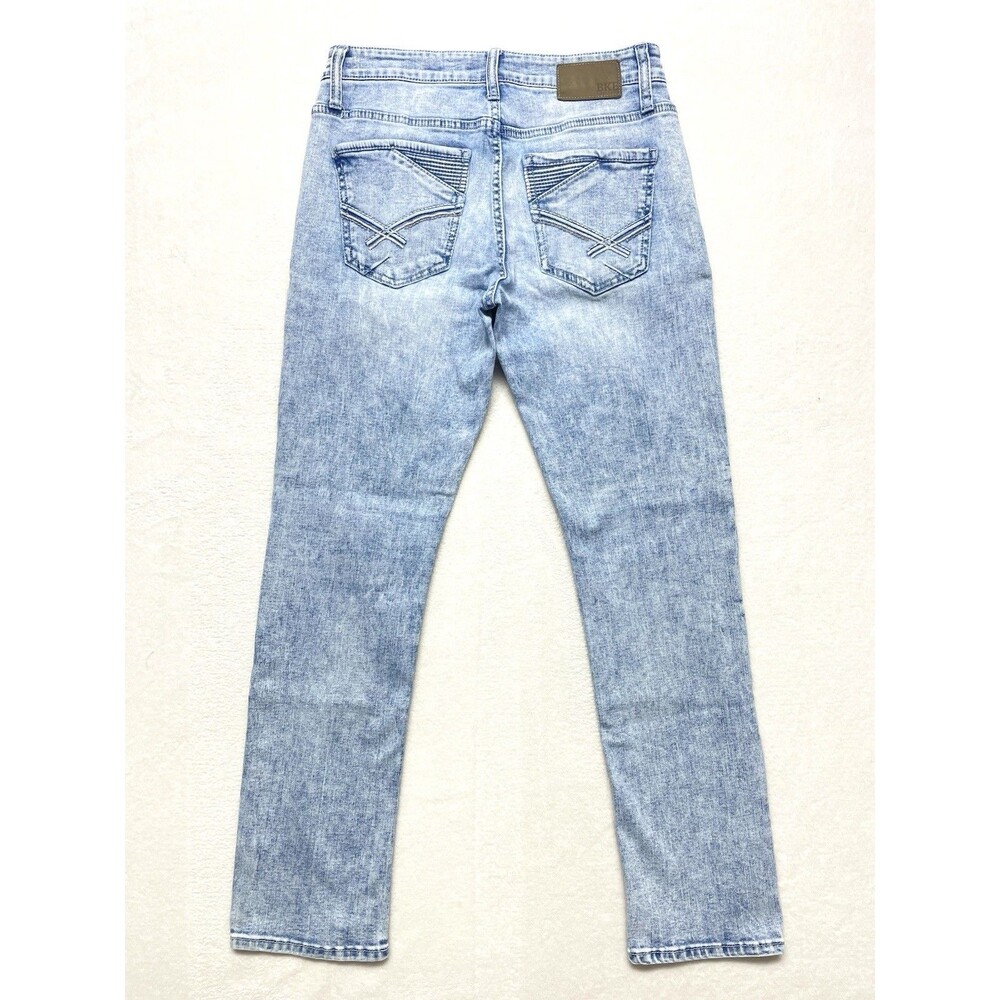Buckle BKE Mason Tapered Mens W30 L30 Comfort Stretch Blue Denim Jeans